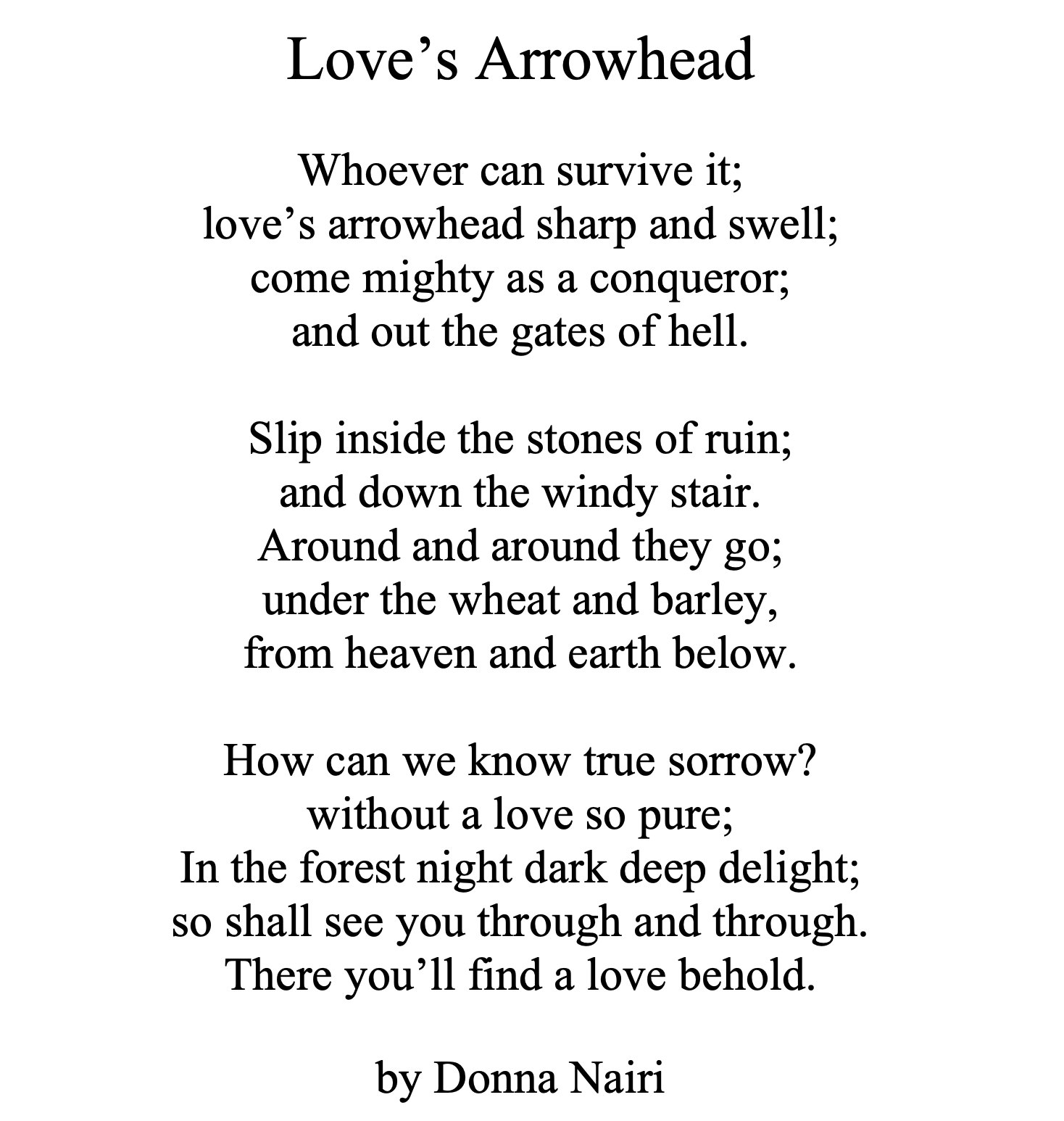 Love's Arrowhead